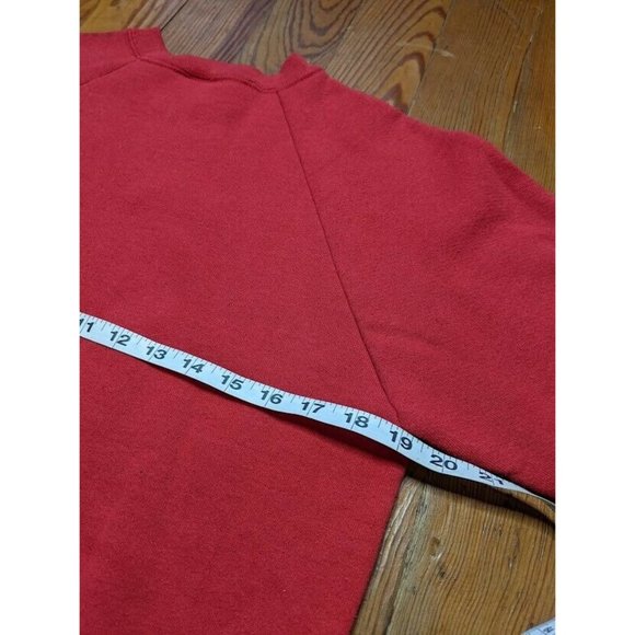Vintage Chicago Sweatshirt Crewneck Medium Red Shirt Long Sleeve - Picture 5 of 9